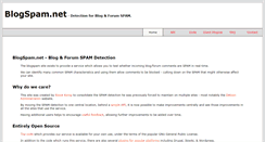Desktop Screenshot of blogspam.net