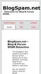 Mobile Screenshot of blogspam.net